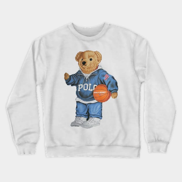 basketball bear Crewneck Sweatshirt by MiaWalter